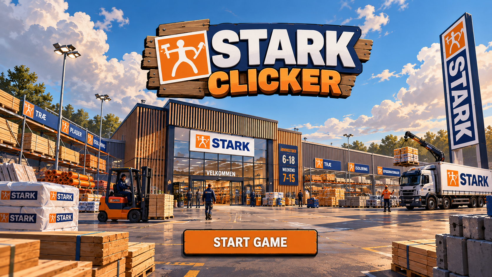STARK Clicker startskærm